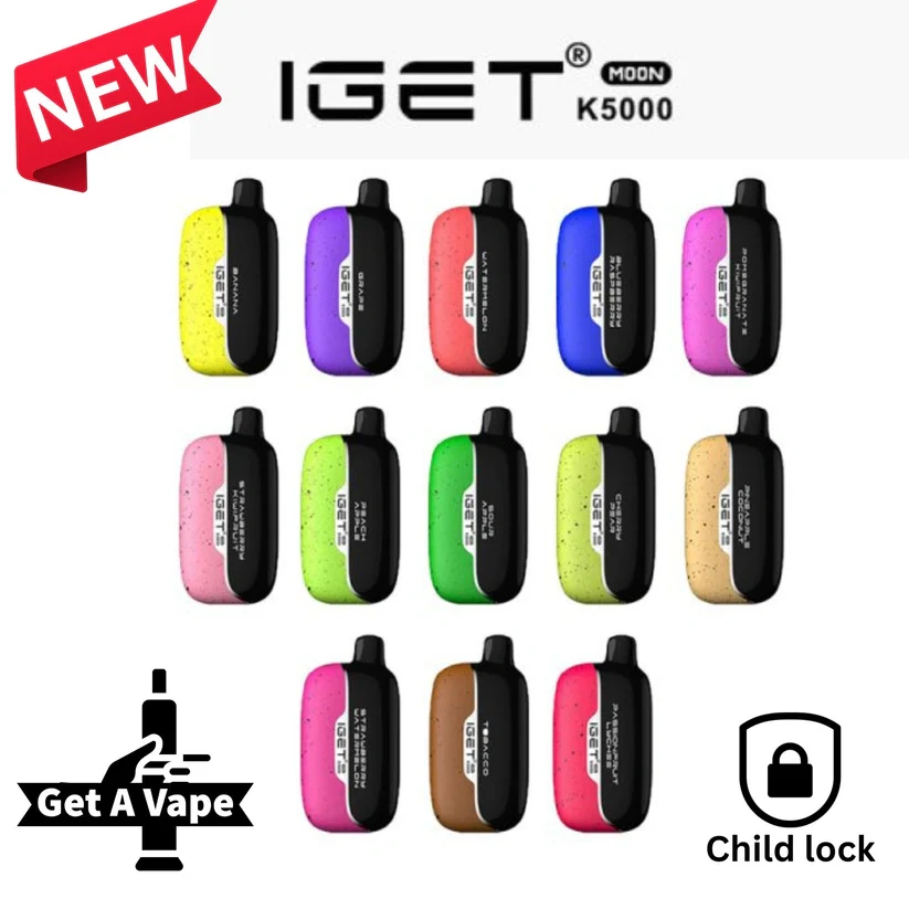 FAST AUS SHIPPING | IGET Moon K5000 - 5000 puffs disposable electronic cigarette | Australian Warehouse