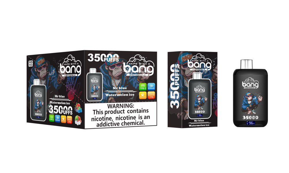 FAST AUS SHIPPING | BANG 35000 Puffs – 2-in-1 Dual Flavour Pod Kit | Type-C, 650mAh, Dual Mesh 1.0ohm | Australian Warehouse
