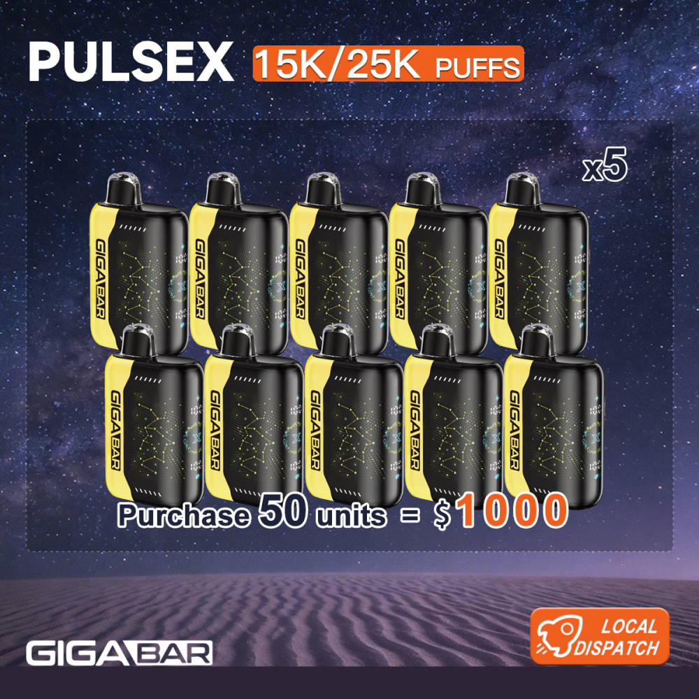 FAST AUS SHIPPING | GIGA BAR PULSEX-15K & 25K Output Modes-3 Modes & Rapid Charging - Wholesale Lot (50+ Units)  | Australian Warehouse