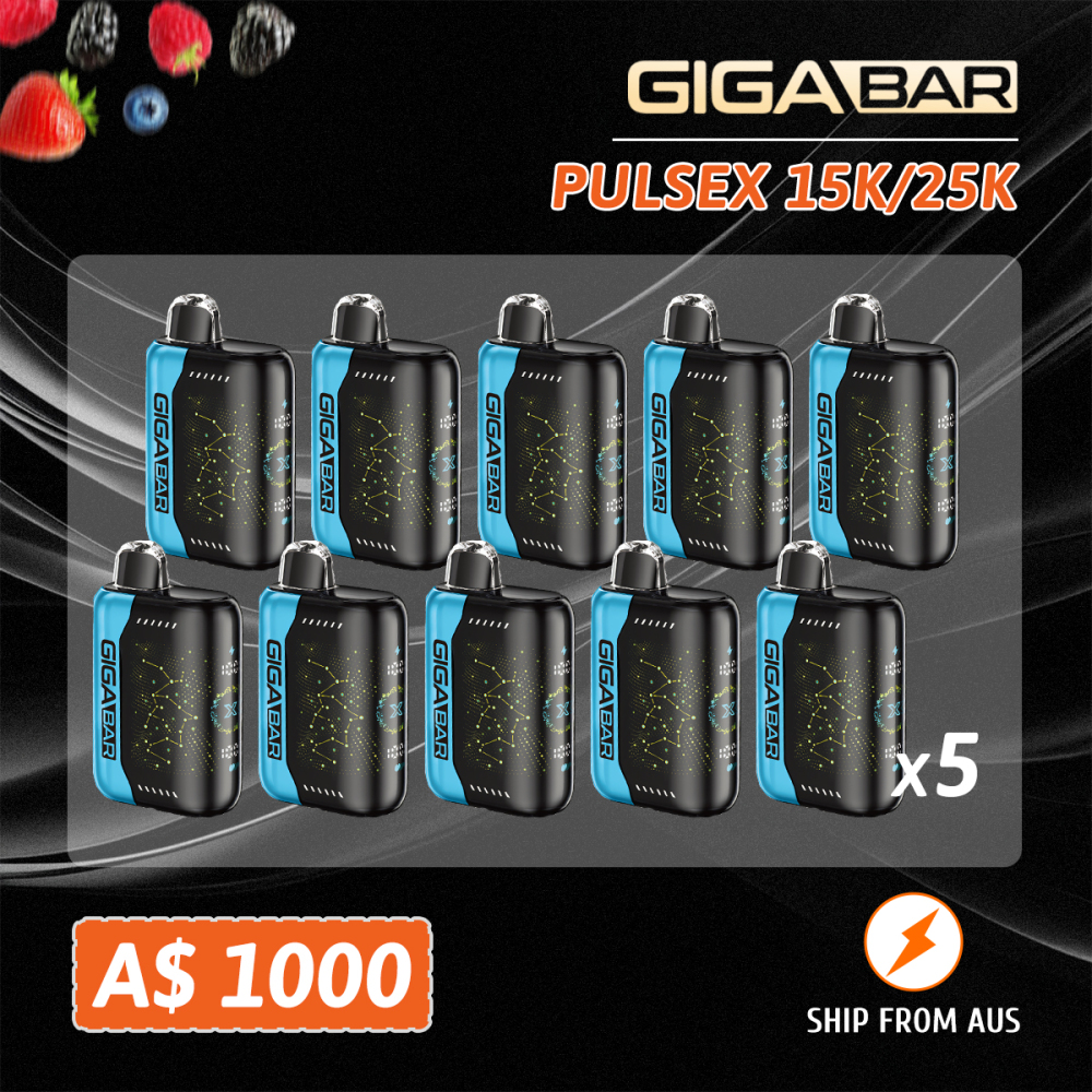 FAST AUS SHIPPING | GIGA BAR PULSEX-15K & 25K Output Modes-3 Modes & Rapid Charging - Wholesale Lot (50+ Units)  | Australian Warehouse