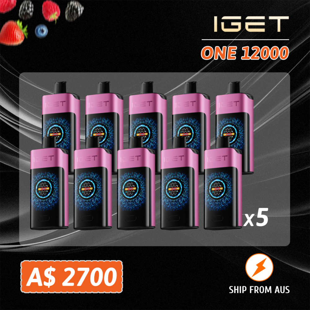 FAST AUS SHIPPING | IGET?ONE 12,000?Puffs Disposable Vape – Wholesale Lot (50+ Units) | Sydney Warehouse