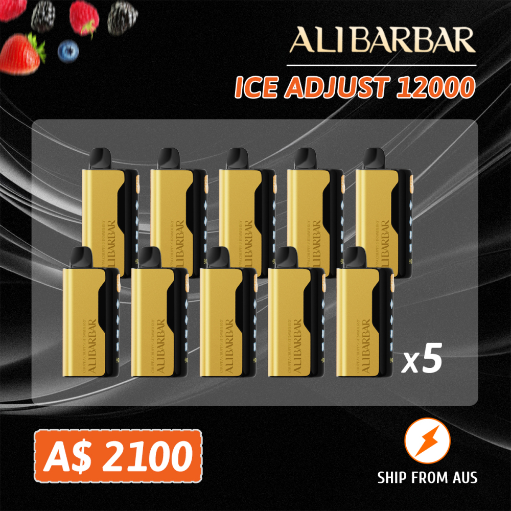 FAST AUS SHIPPING | ALIBARBAR ICE ADJUST 12000 PUFFS Disposable Vape - Wholesale Lot (50+ Units) | Sydney Warehouse