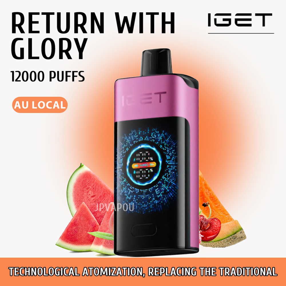 FAST AUS SHIPPING | IGET ONE 12,000?Puffs Disposable Vape – 2700?mAh Smart LED, Dual?Mesh Coils, Turbo Mode | Sydney Warehouse
