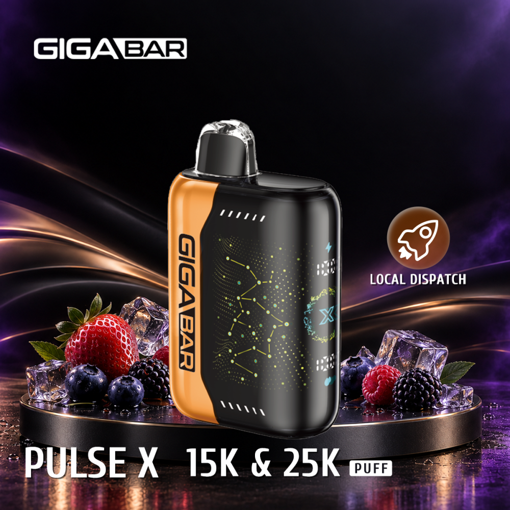 FAST AUS SHIPPING | GIGA BAR PULSEX-15K & 25K Output Modes-3 Modes & Rapid Charging  | Australian Warehouse