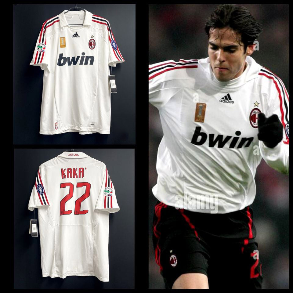 Retro 2007-08 AC Milan Away retro RONALDO KAKA  SHEVCHENKO NESTA MALDINI Football jersey