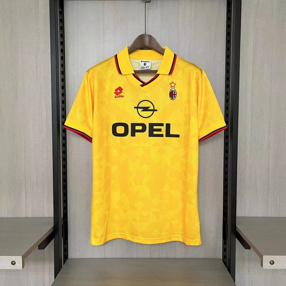Retro 1995-96 AC Milan away Retro BAGGIO BARESI VIEIRA  ALBERTINI Football jersey
