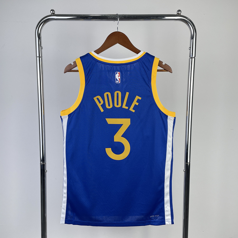 2023 NBA Golden State Warriors 3 POOLE Basketball Jersey
