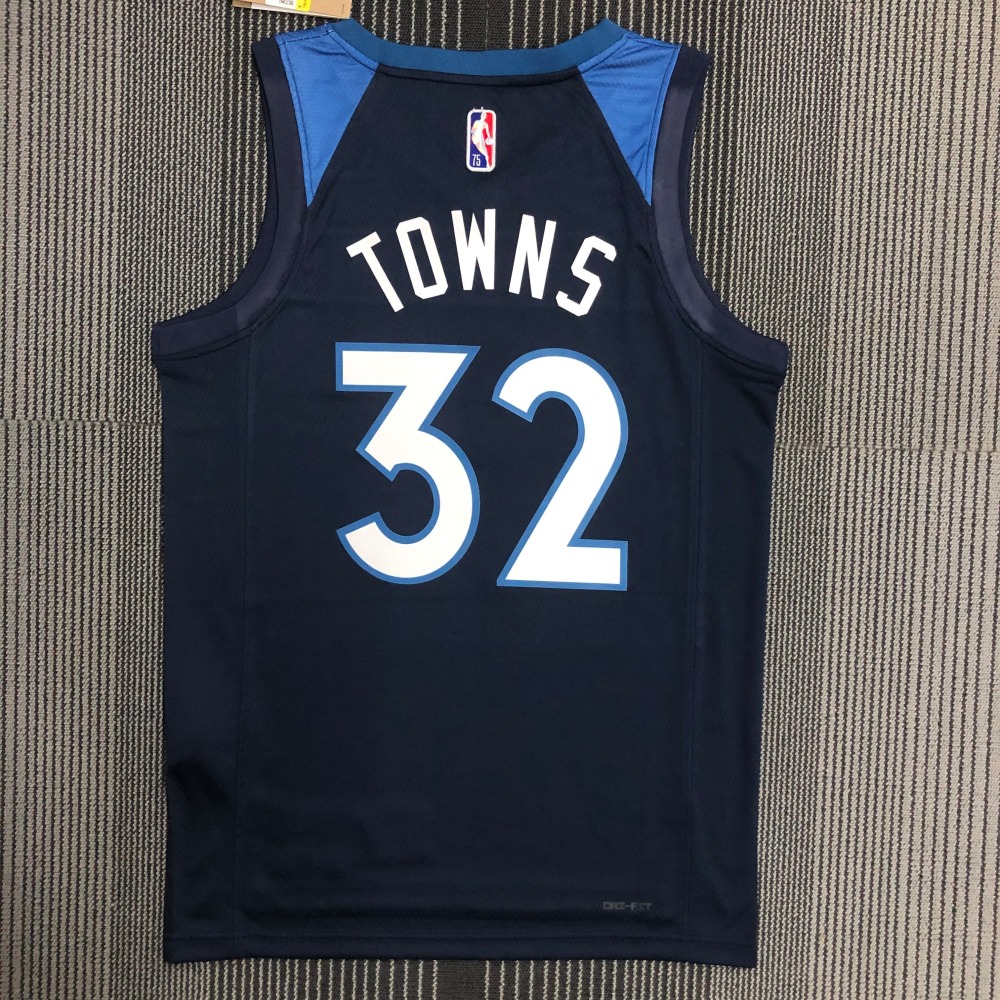NBA 75th Anniversary Minnesota Timberwolves 32 Towns Basketball Jersey