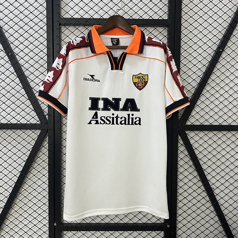 Retro 1998-99 AS Roma Away retro Football jersey