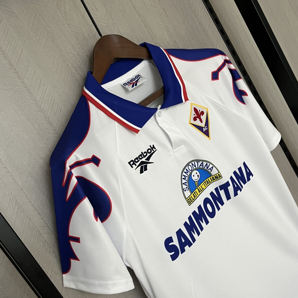 Retro 1995-96 Fiorentina Away retro Football jersey