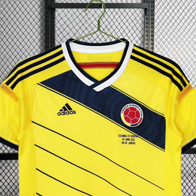 Retro 2014 Colombia home Retro football jersey