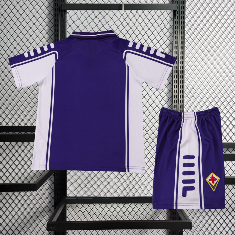 Retro KIDS 1999-00 KIDS Fiorentina Home retro Football jersey