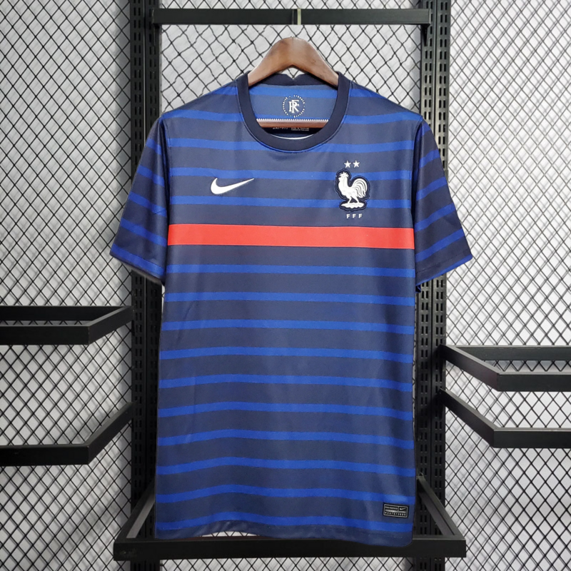 Retro 2020 France Home Retro Football jersey