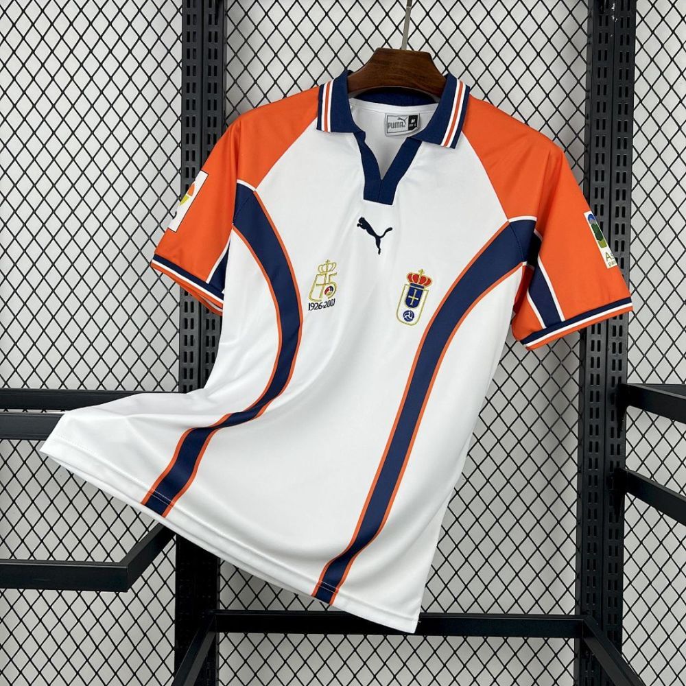 Retro 2000-01 Real Oviedo Away Retro Football jersey