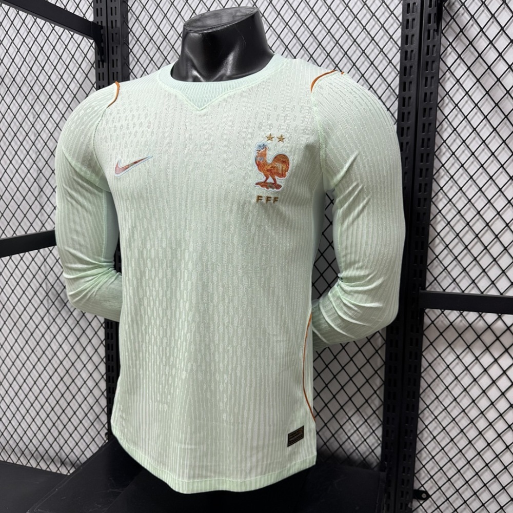 Player 2026 France Away Long-Sleeve Football Jersey