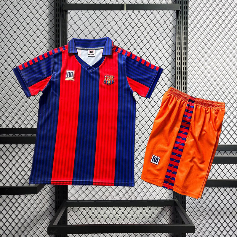 Retro Kids 1992 Kids FC Barcelona Home Retro Football jersey