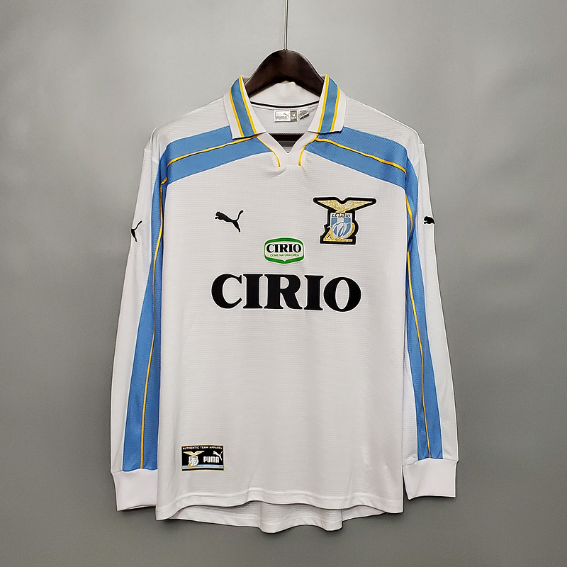 Retro 1999-00 Lazio away Retro Long sleeve Football jersey