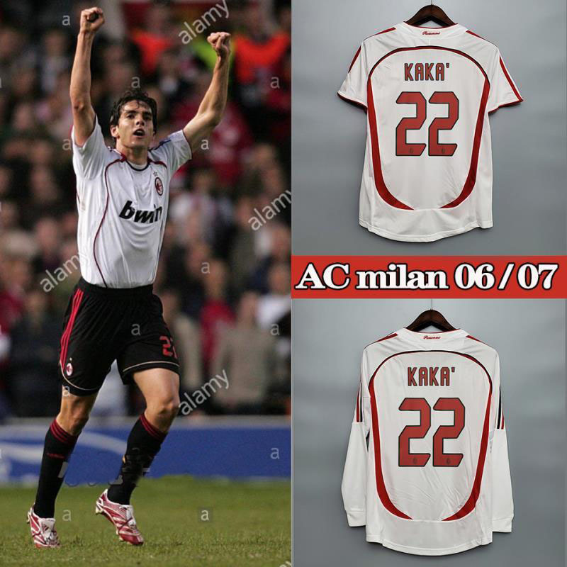 Retro 2006-07 AC Milan Away retro MALDINI KAKA PIRLO Football jersey