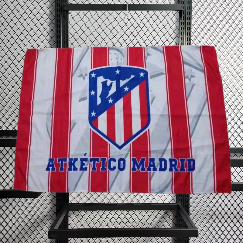 Louishop World Football Club Soccer Team Flag FC Banner for Wall Patio Lawn 60*90 CM Arsenal PSG AC Milan Dortmund Bayern Munchen Real Madrid Juventus Inter Milan Barcelona Liverpool Chelsea Manchester United Tottenham Manchester City Atletico Madrid