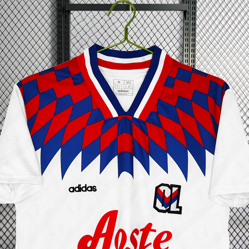 retro 1995-96 Lyon Retro Home football jersey
