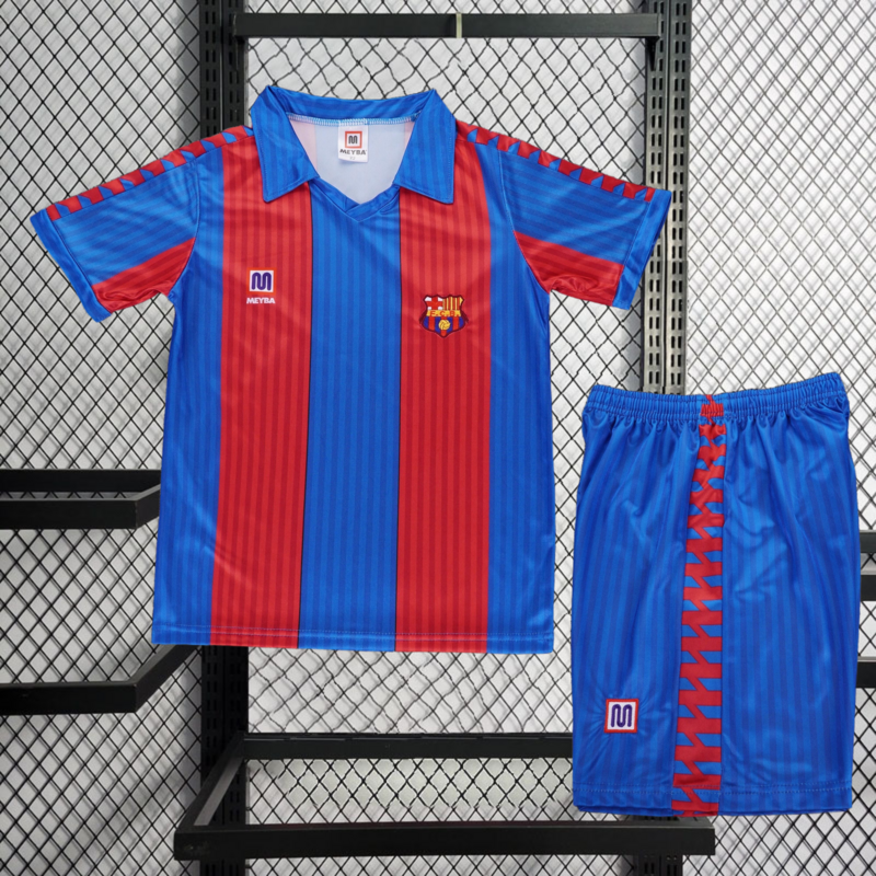Retro 1989-92 kids Barcelona Home Retro kids Football jersey