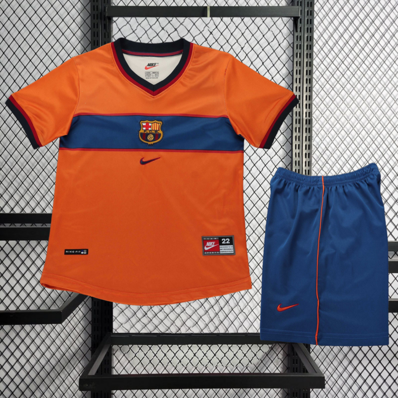 Retro kids 1998-99 FC Barcelona Third Away Retro Football jersey
