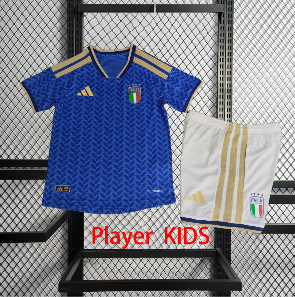 Player 2026 Italy Home Kids football jersey Player KIDS