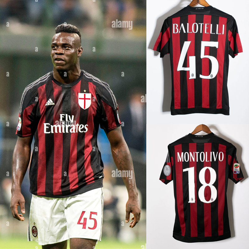 Retro 2015-16 AC Milan Home Retro football jersey