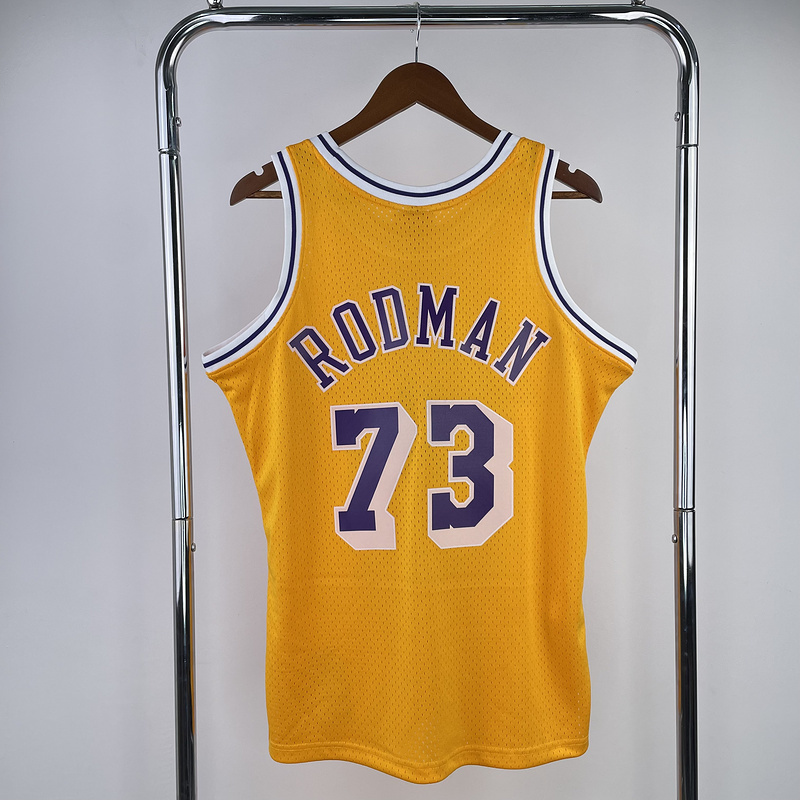 1998-99 NBA Lakers  73 RODMAN Basketball Jersey