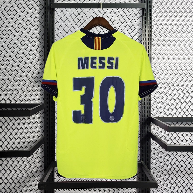 Retro 2005-06 FC Barcelona away Retro XAVI MESSI RONALDINHO Football jersey