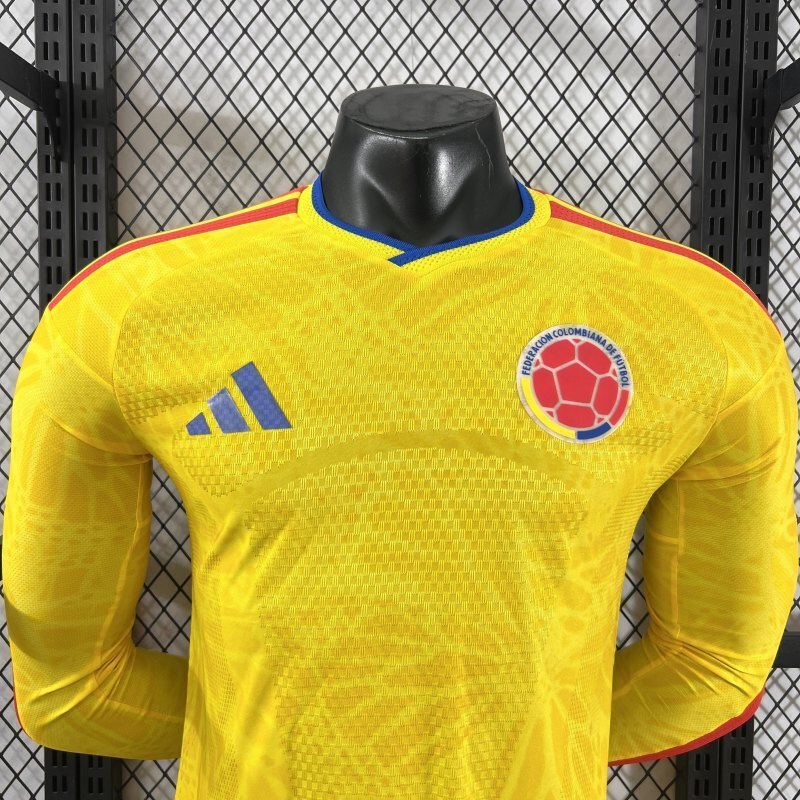 Player 2026 Colombia Home Long sleeves Football jersey