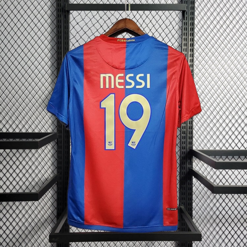 Retro 2006-07 FC Barcelona home Retro XAVI MESSI RONALDINHO DECO ETO'O Football jersey