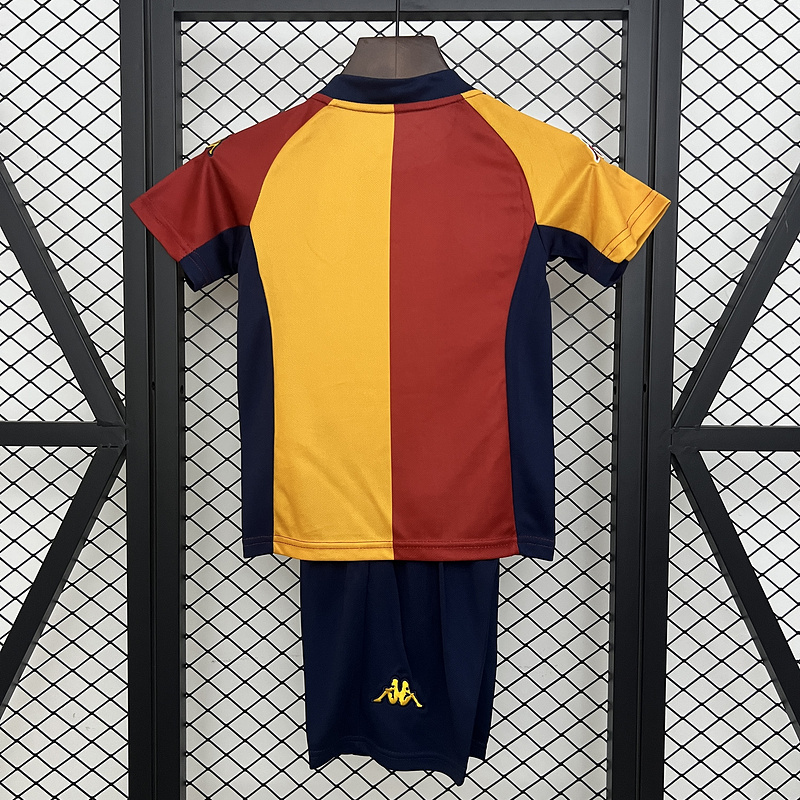 Retro KIDS 2001-02 KIDS AS Roma Home retro Football jersey