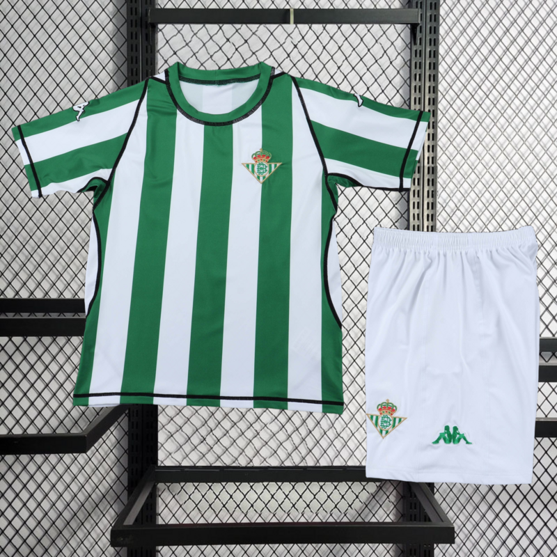 Retro 2003-04 kids Real Betis home retro kids football jersey