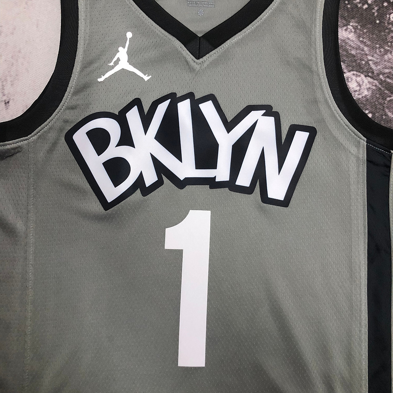 2022 NBA Brooklyn Nets (1 BRIDGES) Basketball Jersey