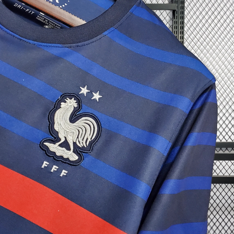 Retro 2020 France Home Retro Football jersey