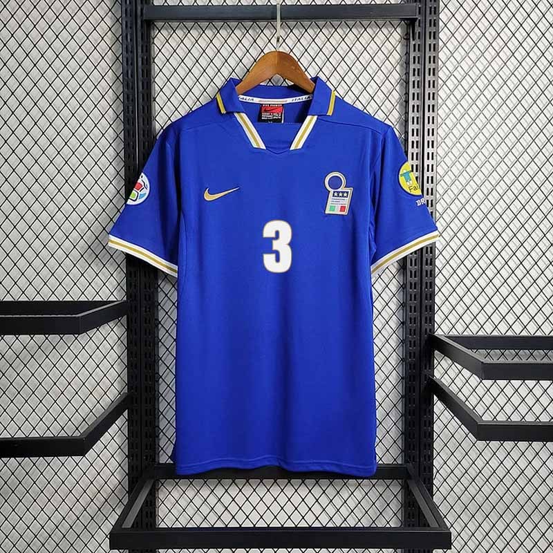 Retro 1996 Italy home Retro MALDINI ZOLA DI MATTEO DEL PIERO Football jersey