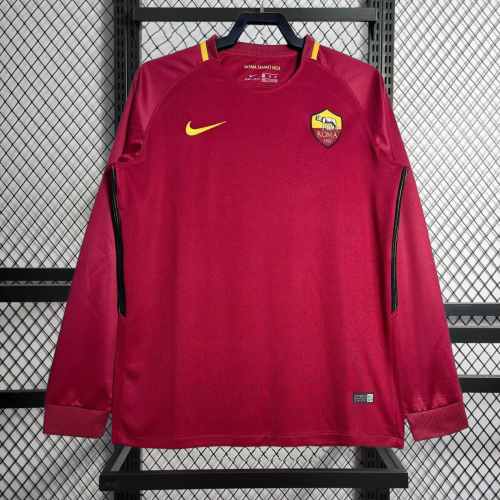 Retro 2017-18 AS Roma home retro football jersey