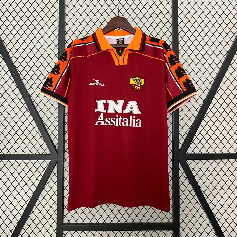 Retro 1998-99 AS Roma home retro Football jersey