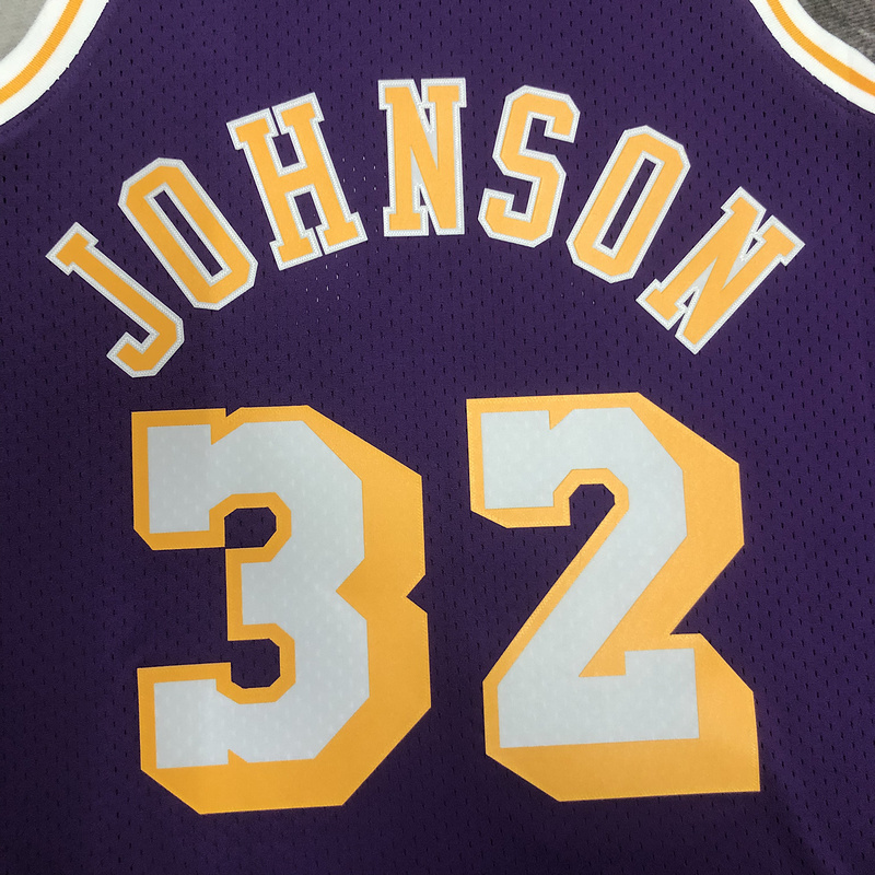 1984-85 NBA Lakers  32 JOHNSON Basketball Jersey
