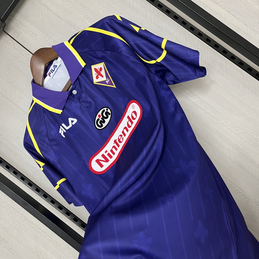 Retro 1997-98 Fiorentina Home retro Football jersey