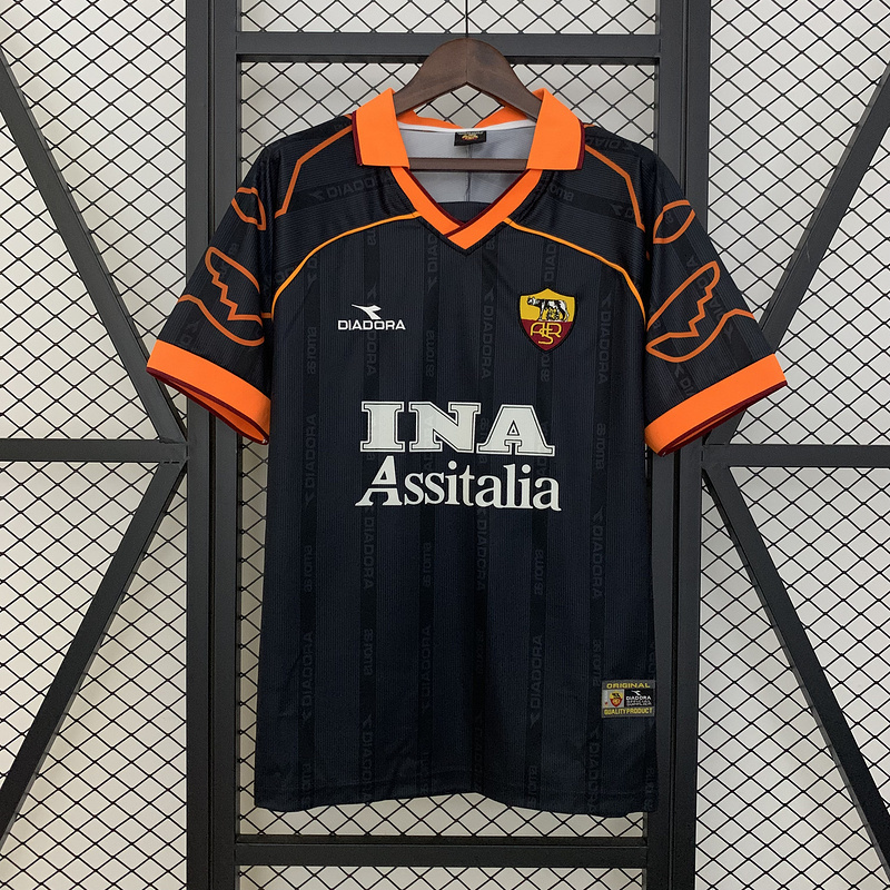 Retro 1999-00 AS Roma Third away retro football jersey