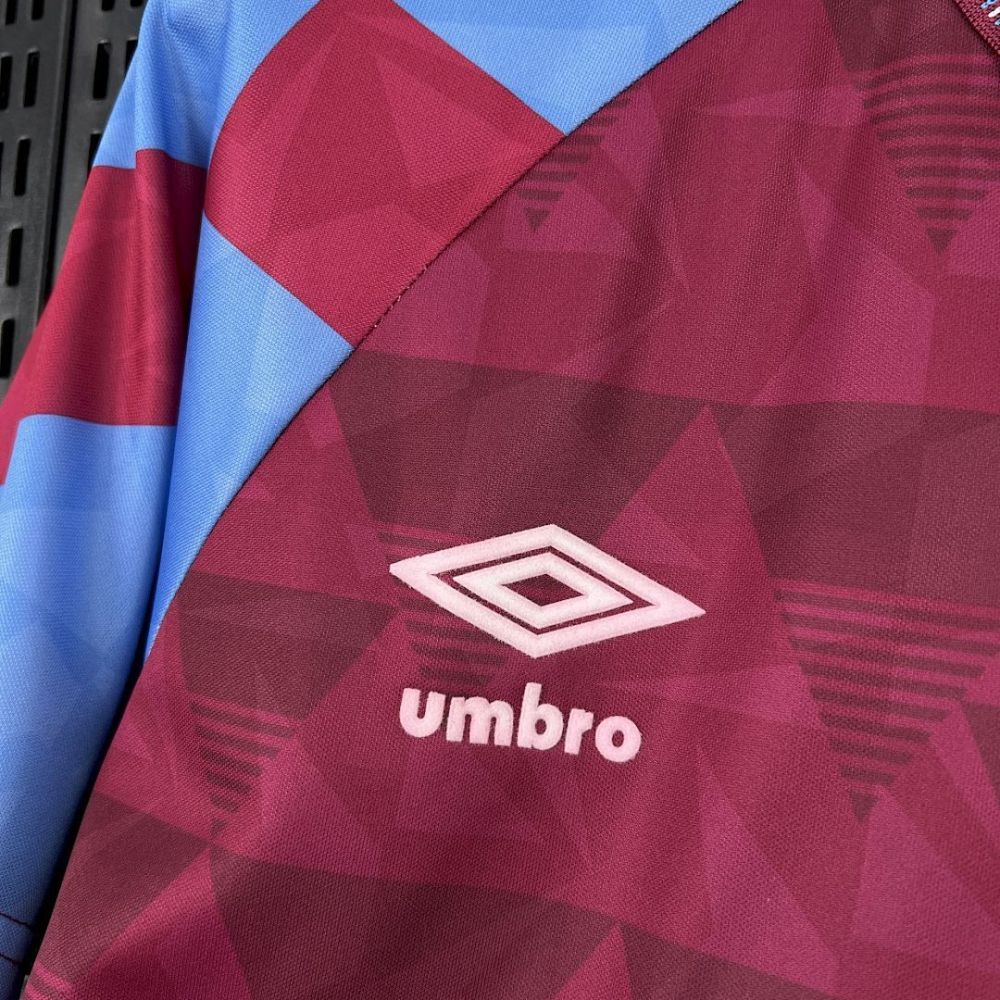 Retro 1990-92 Aston Villa Home Retro Football jersey