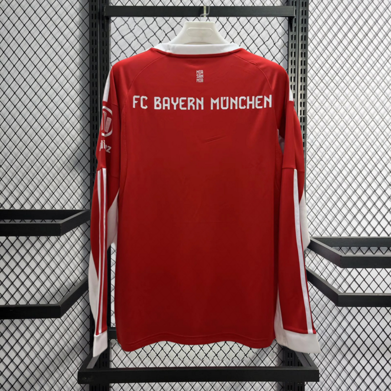 2025-26 Bayern Munchen Home Long sleeve football jersey