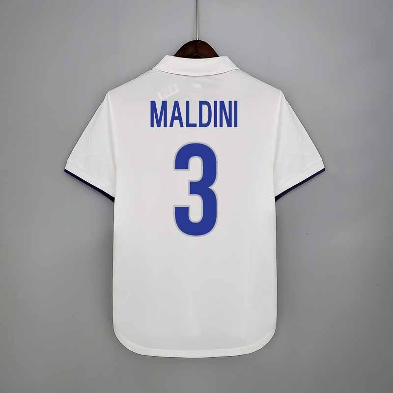 Retro 1998 Italy away Retro VIERI MALDINI BAGGIO DEL PIERO PESSOTTO  Football jersey