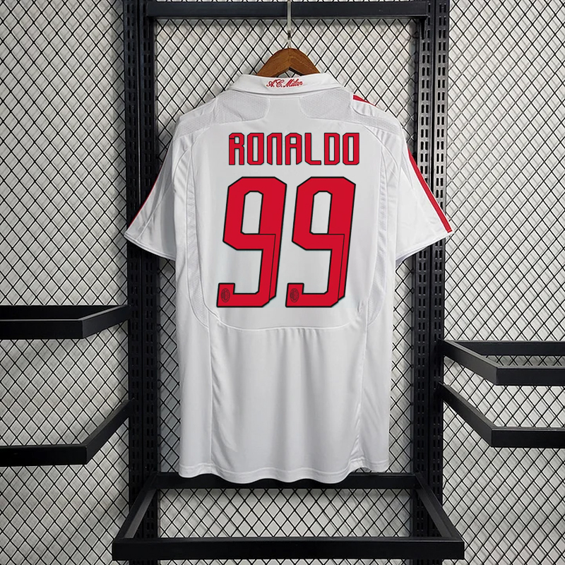 Retro 2007-08 AC Milan Away retro RONALDO KAKA  SHEVCHENKO NESTA MALDINI Football jersey