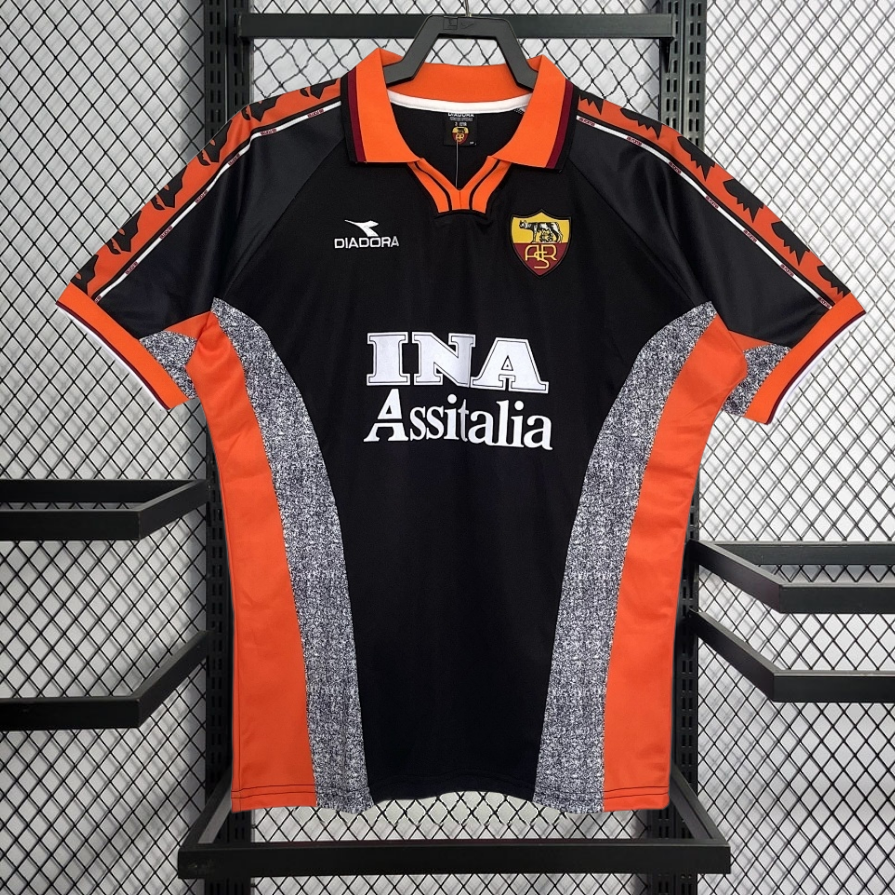 Retro 1998-99 AS Roma Third Away retro Football jersey