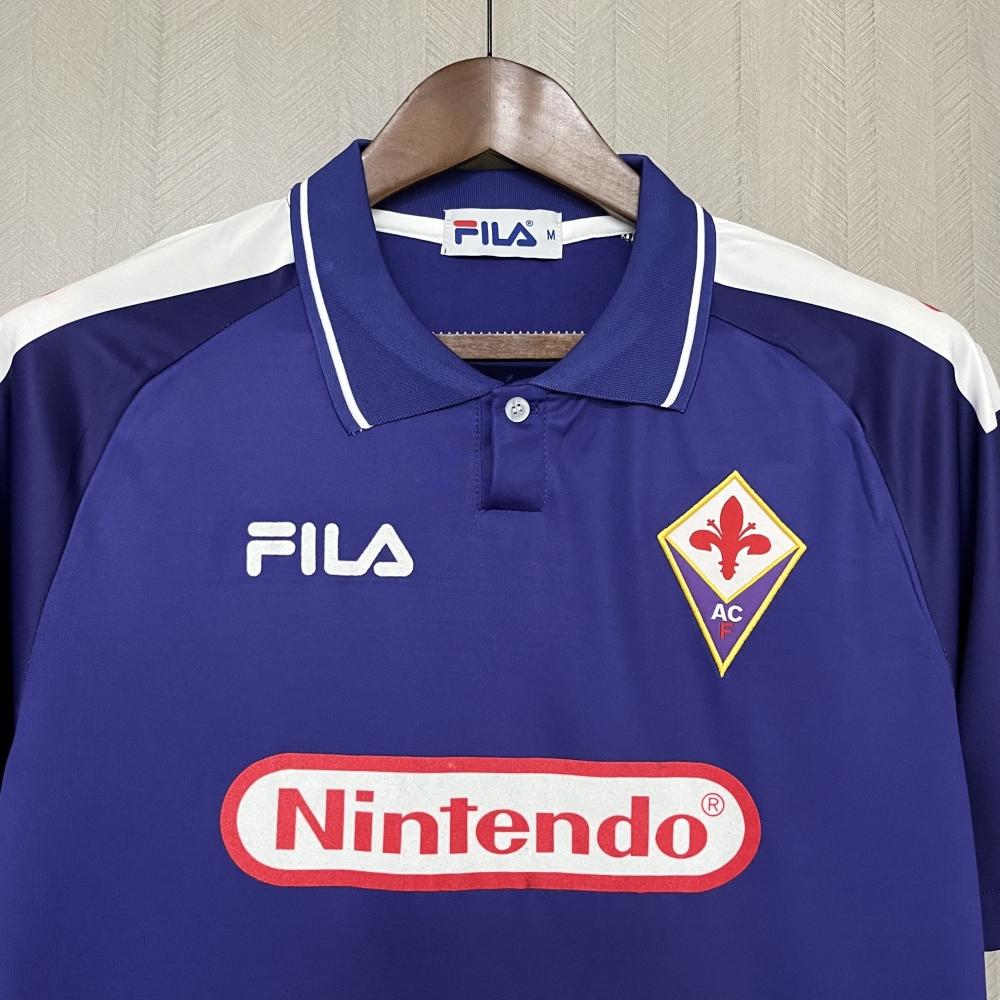 Retro 1998-99 Fiorentina Home retro Football jersey