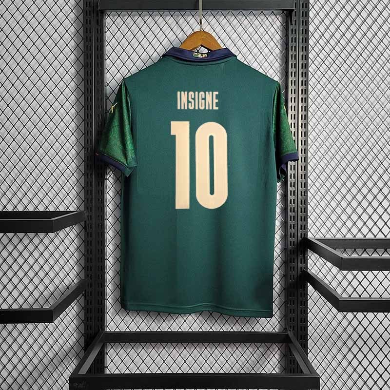 Retro 2020 Italy Third Away Retro Green BERNARDESCHI IMMOBILE CHIESA CHIELLINI ZANIOLO INSIGNE Shirt Football jersey