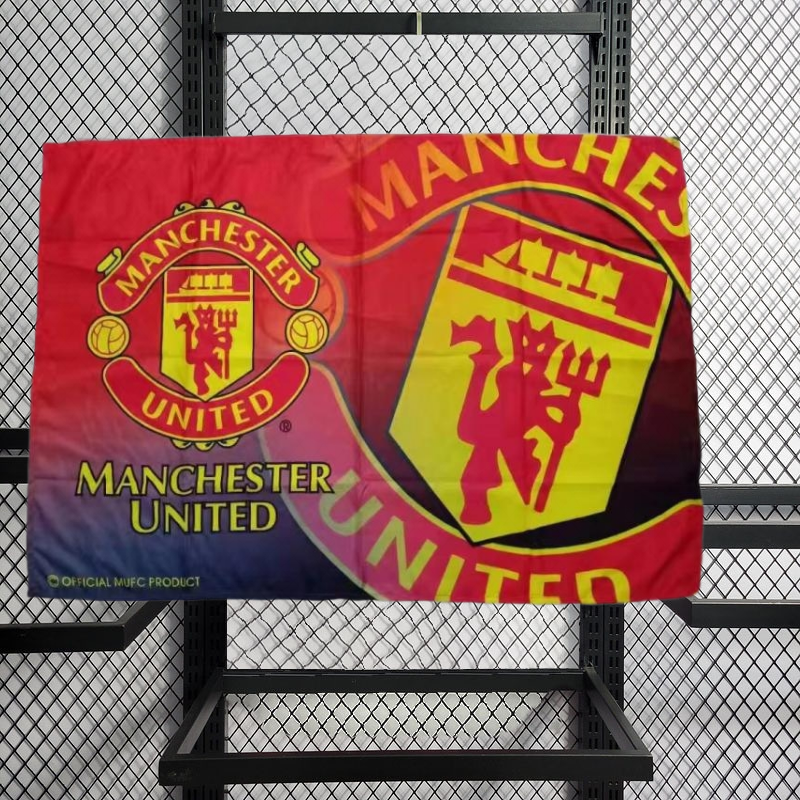 Louishop World Football Club Soccer Team Flag FC Banner for Wall Patio Lawn 60*90 CM Arsenal PSG AC Milan Dortmund Bayern Munchen Real Madrid Juventus Inter Milan Barcelona Liverpool Chelsea Manchester United Tottenham Manchester City Atletico Madrid
